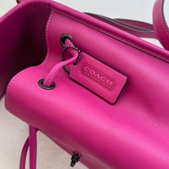 Coach Mini Leather Backpack – Fuchsia Pink - Picture 6 of 7